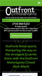 Mobile Screenshot of outfrontmotorsports.com