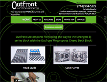 Tablet Screenshot of outfrontmotorsports.com
